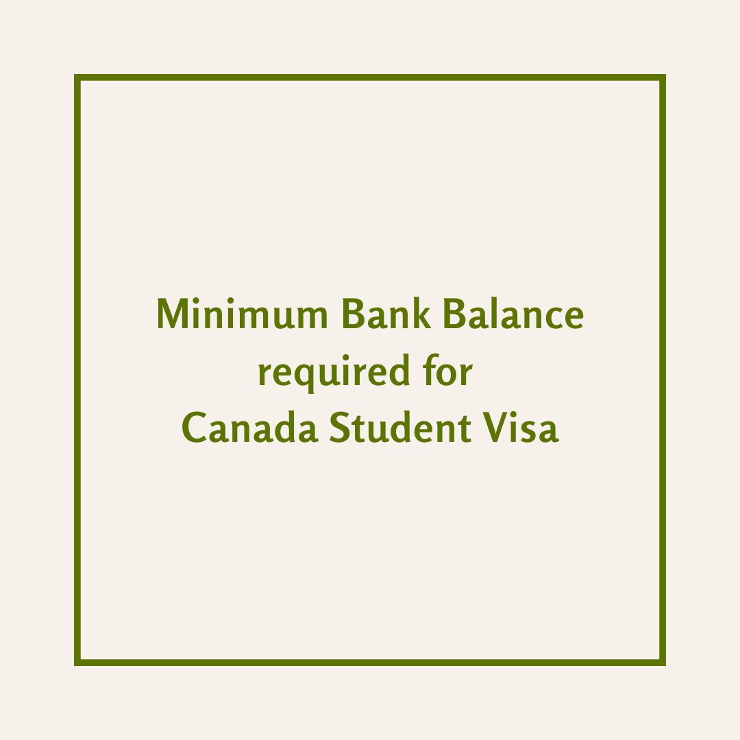 what-is-the-minimum-bank-balance-required-for-canada-student-visa