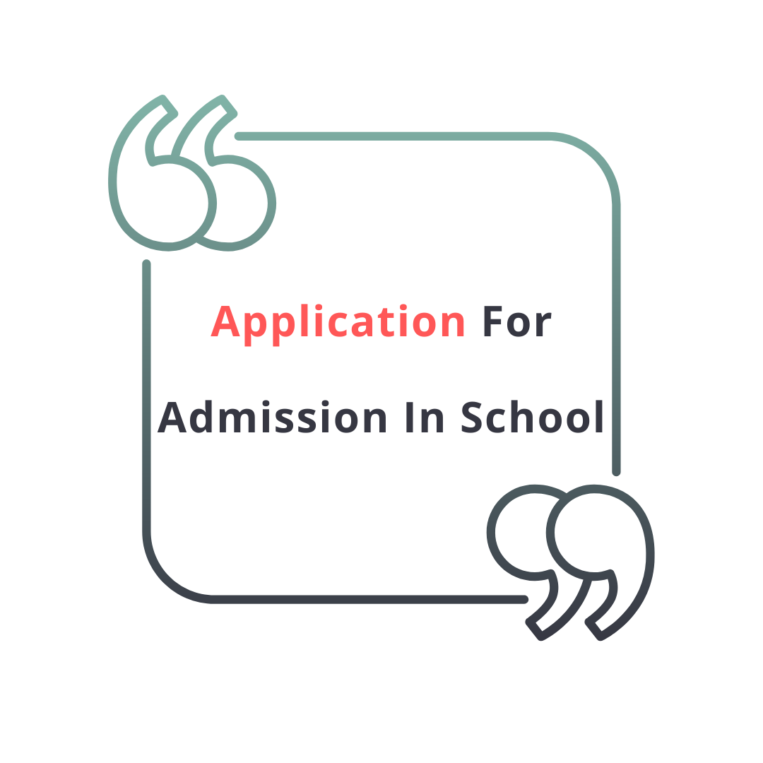 application for admission in school