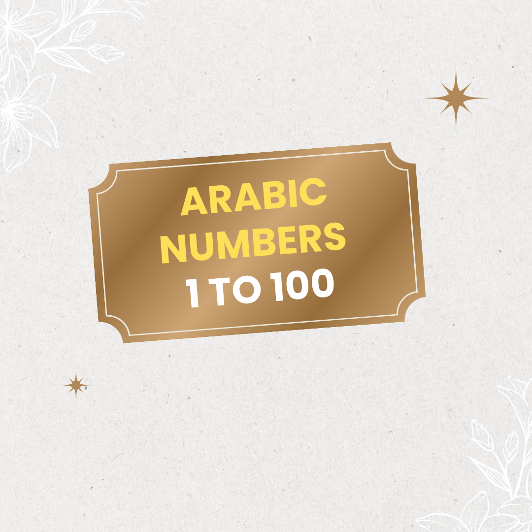 Arabic Numbers 1 to 100