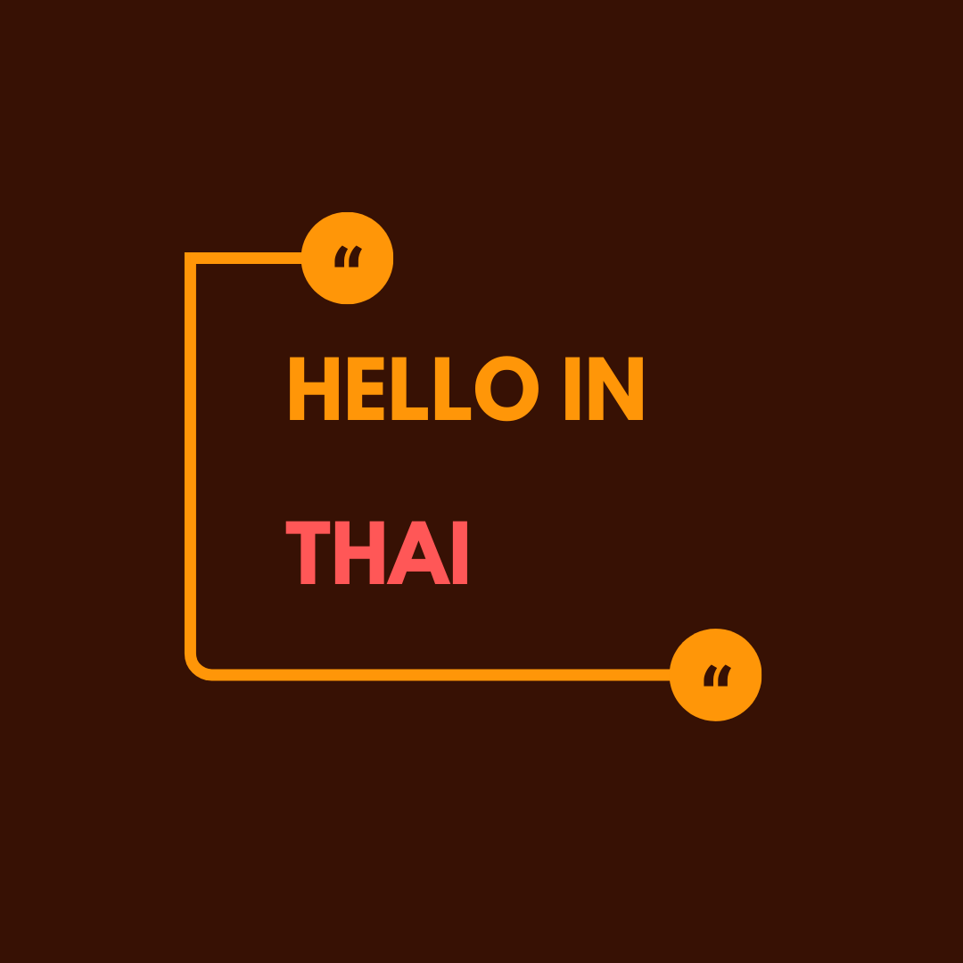 Hello in Thai